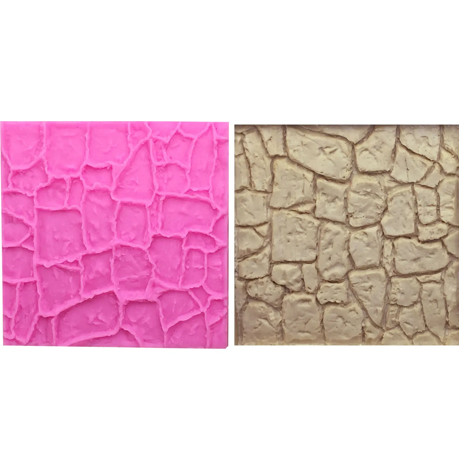 

M0663 Stone Texture Wall Rock Silicone Mold lace mat Chocolate Fondant Cake Bread Decorating DIY Baking Cookies Mould