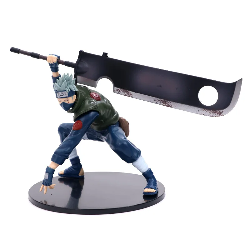 

Naruto Hatake Kakashi Broadsword Nirvana Ghost Cut PVC Action Figure Sasuke Collection Model 14cm