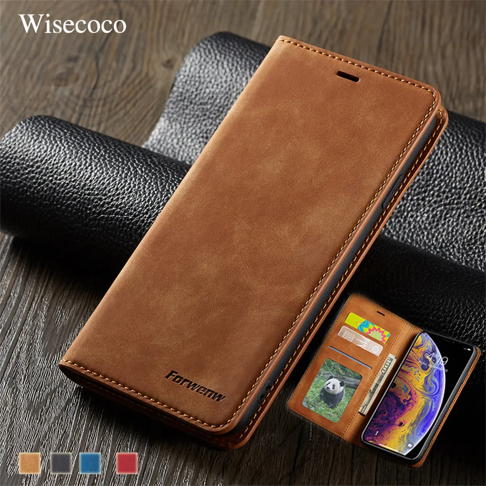 Luxury Leather Magnetic Flip Case for IPhone Xs Xr X Max Wallet Card Slot Holder Stand Book Cover for IPhone 8 7 6 6s Plus Coque