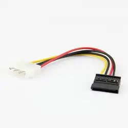 3 шт. адаптер питания 4pin к SATA 15pin 15 см кабель питания 1x4 pin к 1x15 pin/соединитель SATA LSMK99