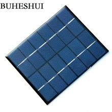 BUHESHUI 2W 6V 330mA Mini Polycrystalline Solar Panel 2Watt 6Vdc Small Resin Solar Cell Module 24pcs