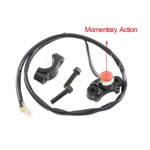 Motorcycle Horn Button Power Start Kill Switch Memontary Button