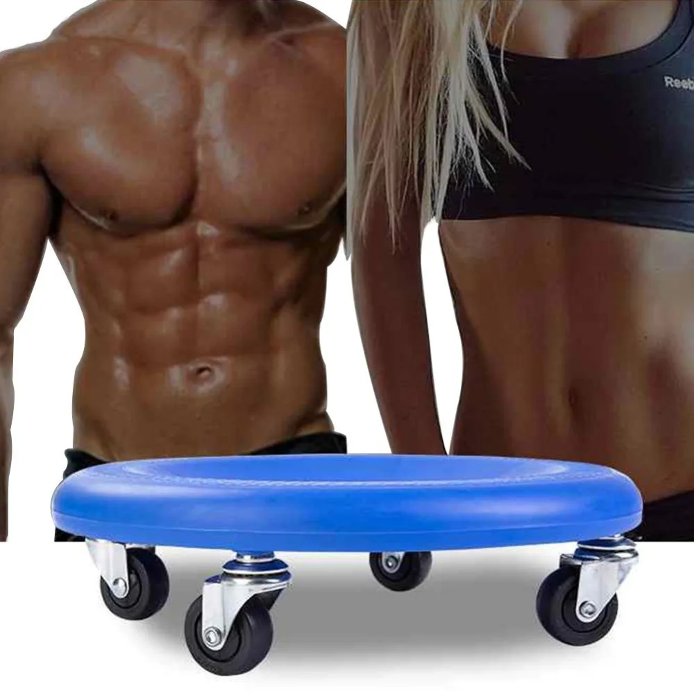 

Abdominal Exercise Plate Muscle Training Wheel Workout Strength Training with Knee Pad to Strengthen Abdominals and Tone Core
