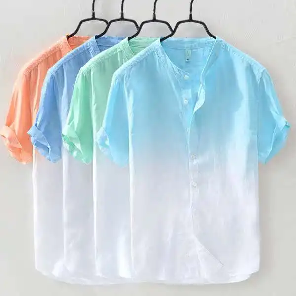

2019 Summer New Linen Chemise Homme