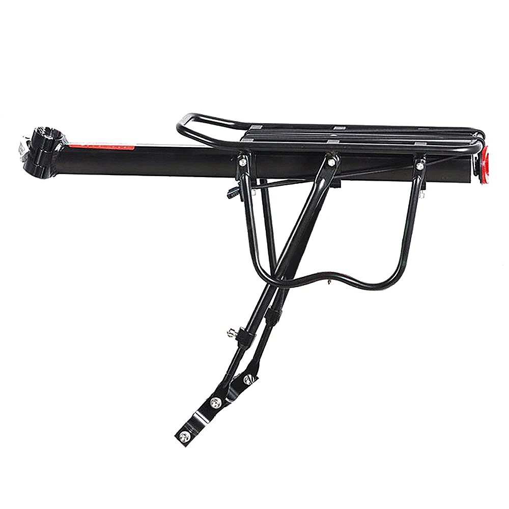 Best Black Bike Bicycle Quick Release Luggage Seat Post Pannier Carrier Rear Rack Fender