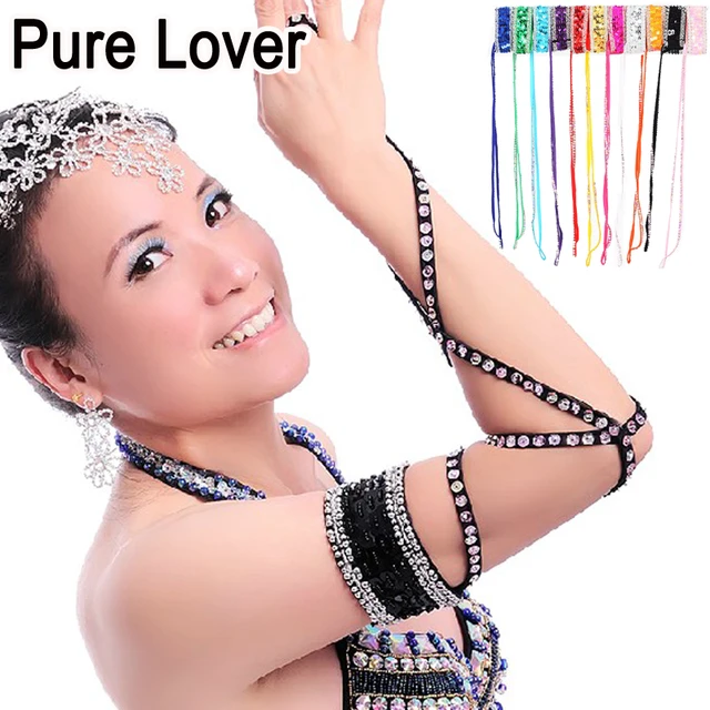 10pcs/ot belly dance costume accessories Beaded snake arm band Arm gloves cuff bracelet bangle