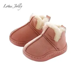2018 Новые теплые зимние Детские ботинки толстые теплые мальчиков ботинки для девочек Зимние сапоги для мальчиков обувь для детей