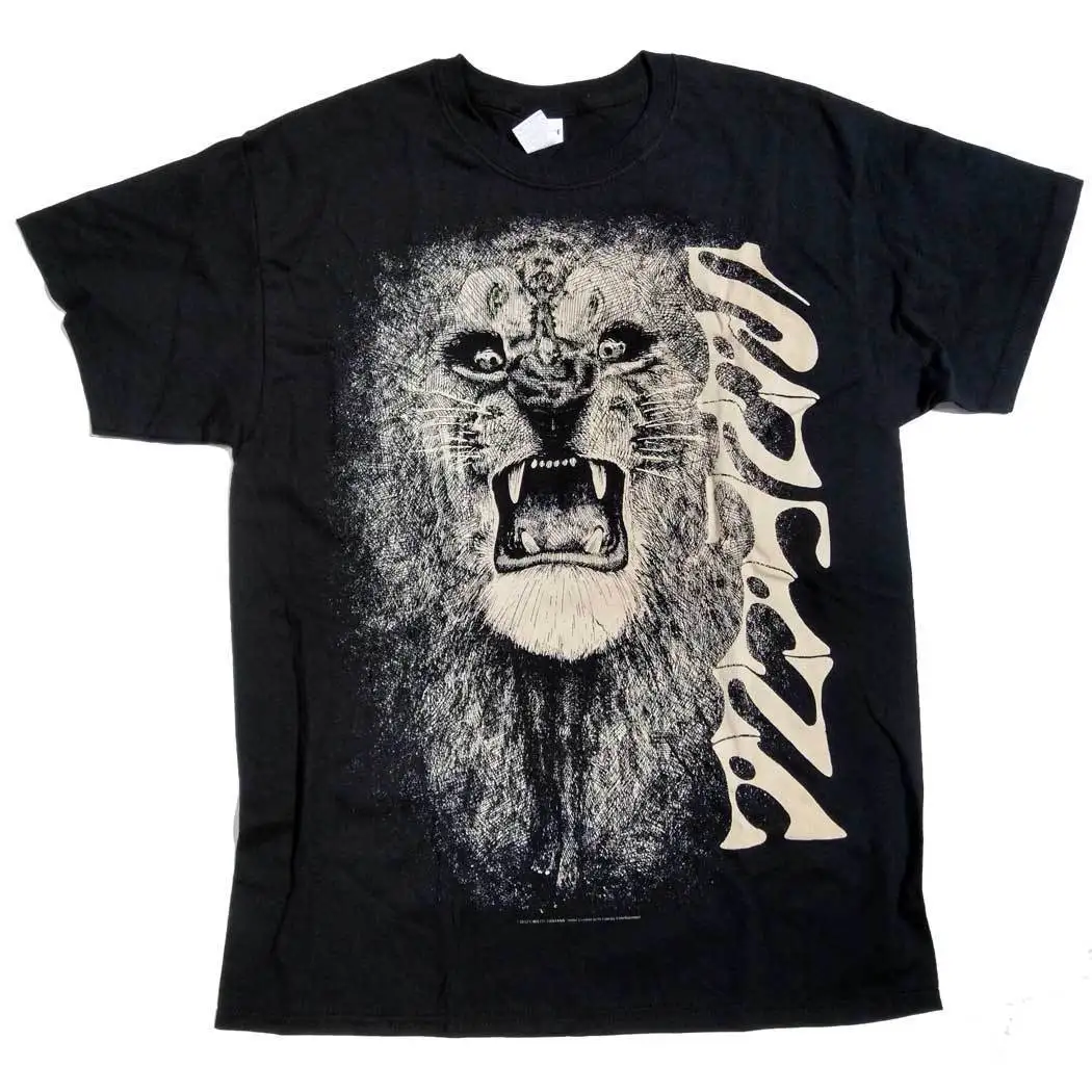 

Santana T Shirt - First Album Lion 100% Official US Import Carlos Santana summer o neck tee,free shipping cheap tee