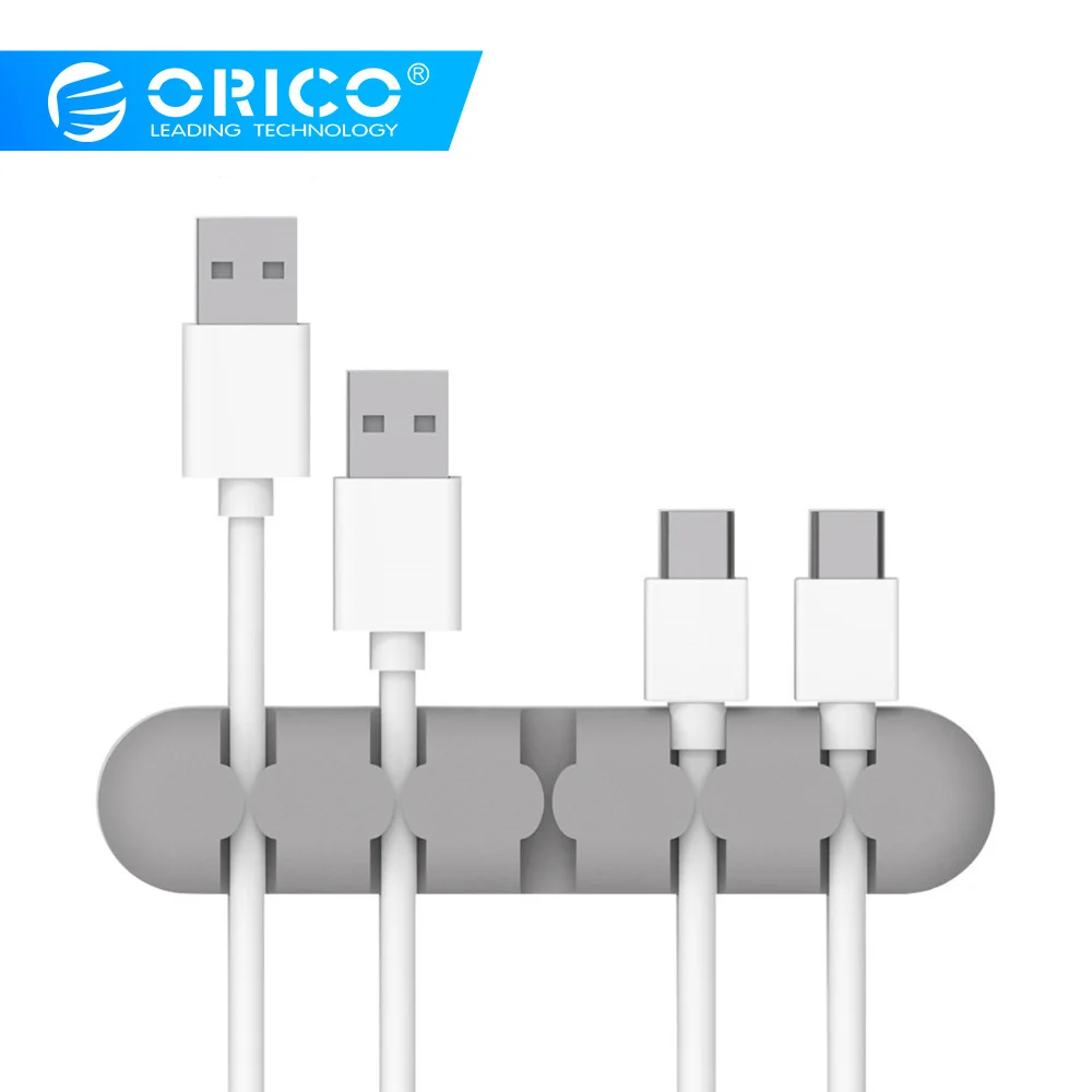 

ORICO Cable Winder Manager Earphone Cable Organizer Wire Storage Silicon Charger Cable Holder Clips for MP3 ,MP4 ,Mouse,Earphone