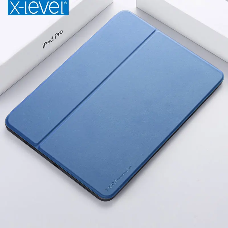 Кожаный флип-чехол X-Level для iPad Pro 11 12,9 дюймов с подставкой, Ультратонкий чехол для iPad Pro 12,9, Функция Смарт-сна
