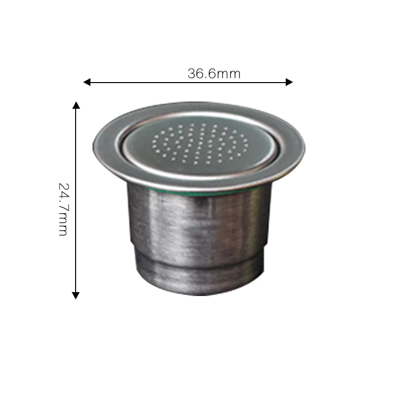 Кофейные капсулы многоразового использования из нержавеющей стали, фильтр для кофе многоразового использования, Капсульная чашка-капельница для кофемашины Nespresso