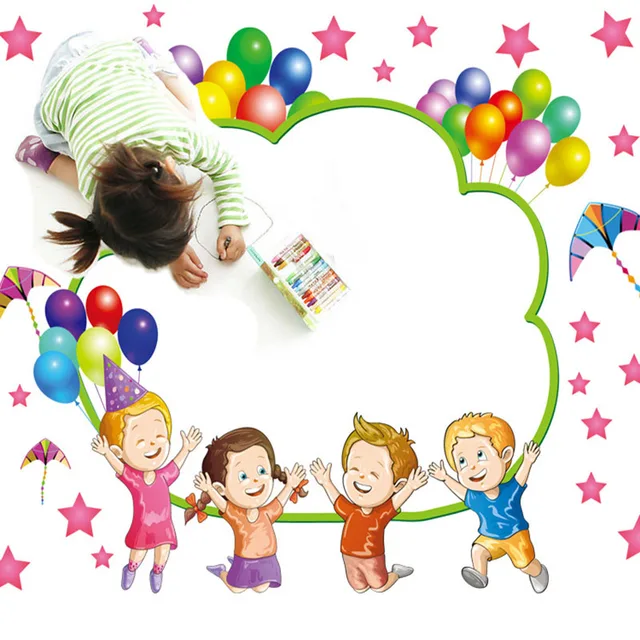 creative whiteboard stickers balloons
