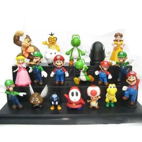

Game Super Mario Brothers: Set of 18pcs 2" Mini Action Figures PVC Dolls Toys Gifts