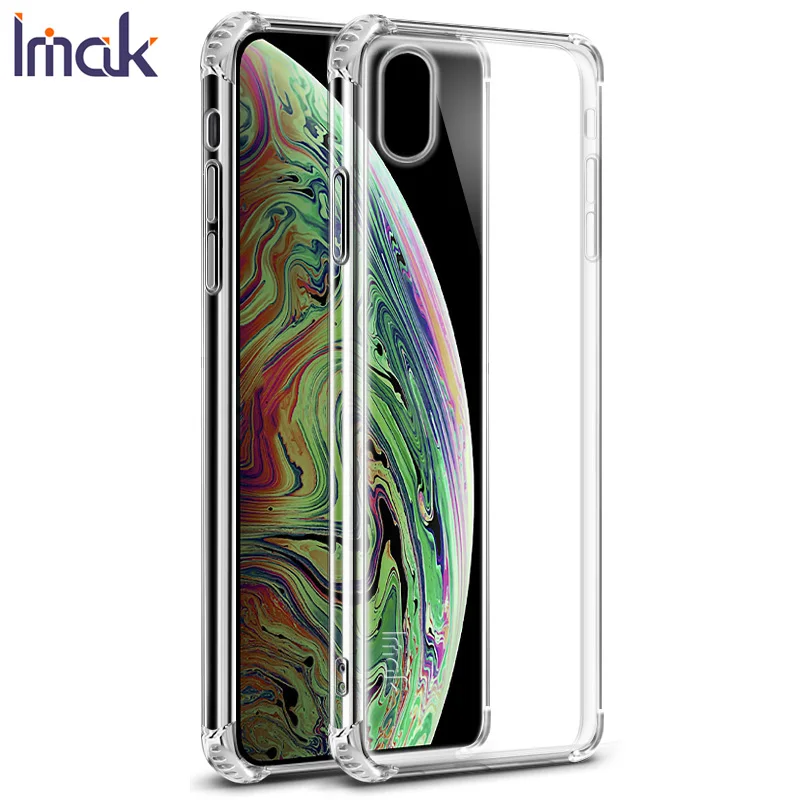 

Imak Soft Silicone Case for iPhone Xs Max Shockproof Phone Case Cover for iPhone Xs Max X s r XR Etui + Screen Protector