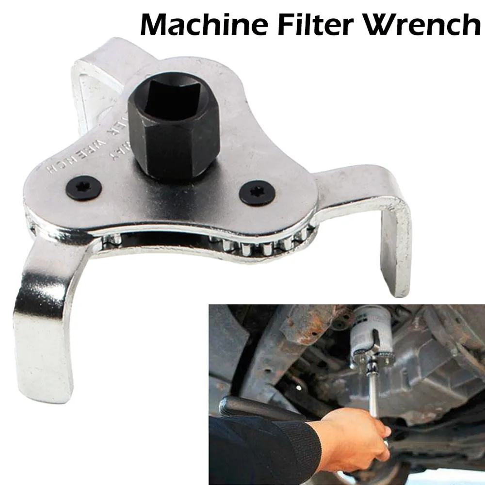 Adjustable Two Way Oil Filter Wrench 3 Jaw Remover Tool Car Repair Tools Auto Oil Filter Wrench For Cars Trucks 55MM-108mm Adjustable Two Way Oil Filter Wrench 3 Jaw Remover Tool Car Repair Tools Auto Oil Filter Wrench For Cars Trucks 55MM-108mm