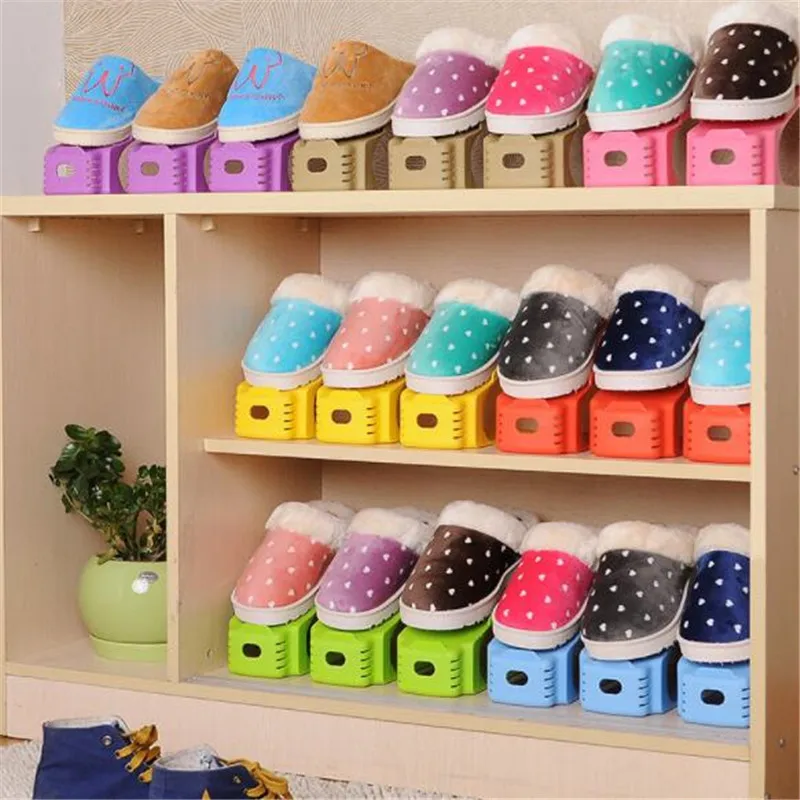 

2018 New Double Cleaning Storage Shoes Rack New Shoe Organizers Modern Living Room Convenient Shoebox Shoe Organizer Stand Shelf