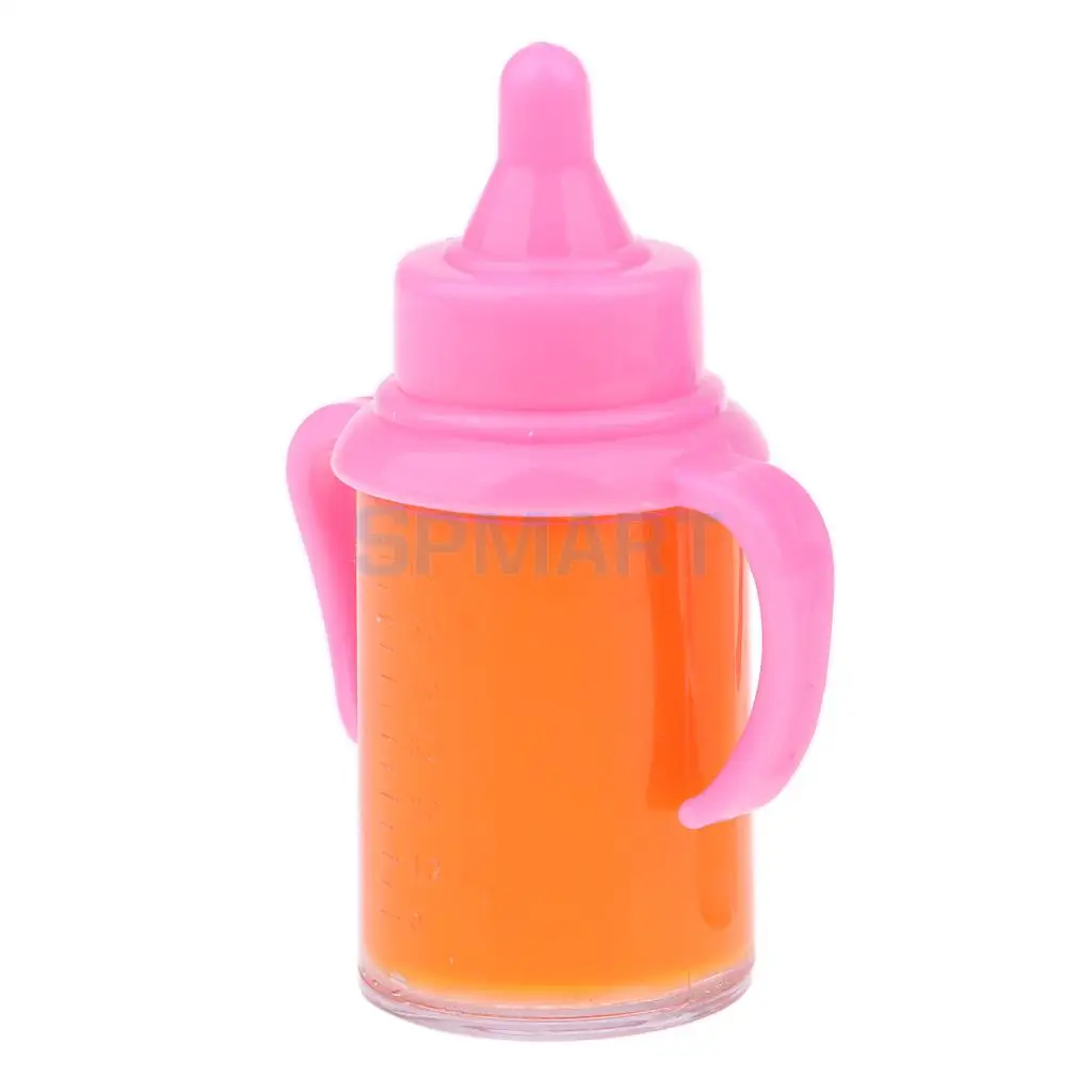 Newborn Toddler Doll Magic Feeding Bottle Reborn Juice Bottle With Pacifier Liquid Disappearing Drinking Bottle (Single Bottle)