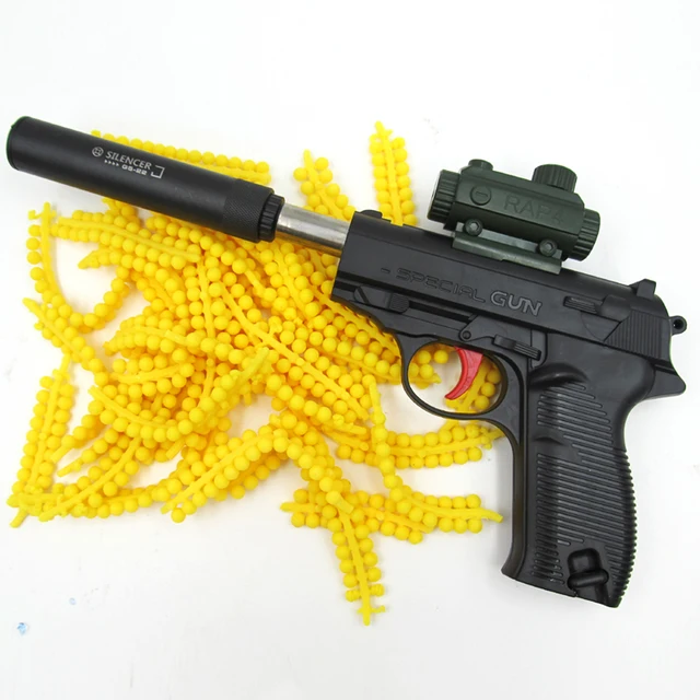 Mini Toy Gun Can Launch Soft Bullets and Water Bomb Outdoor Shooting