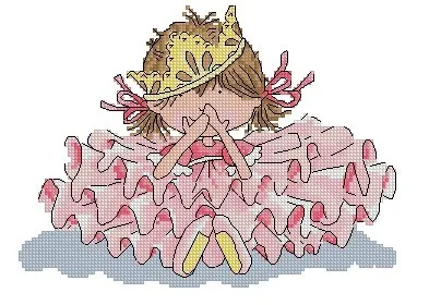 

Needlework 14CT 16CT Cross Stitch, DIY Count Cross Stitch, Embroidery Set, Cute girl
