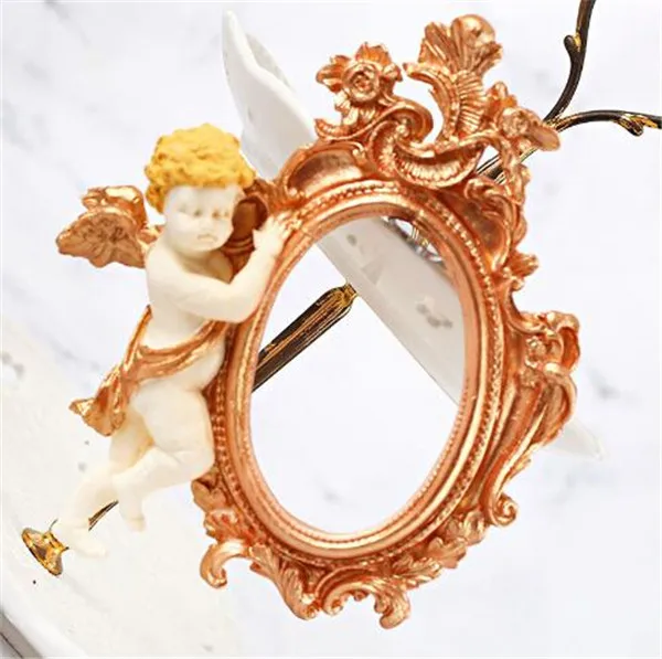 Силиконовые формы Классический Ангел в европейском стиле границы рамка для фото, с зеркалом шоколадный фондан торт силиконовые формы полимерные глиняные формы