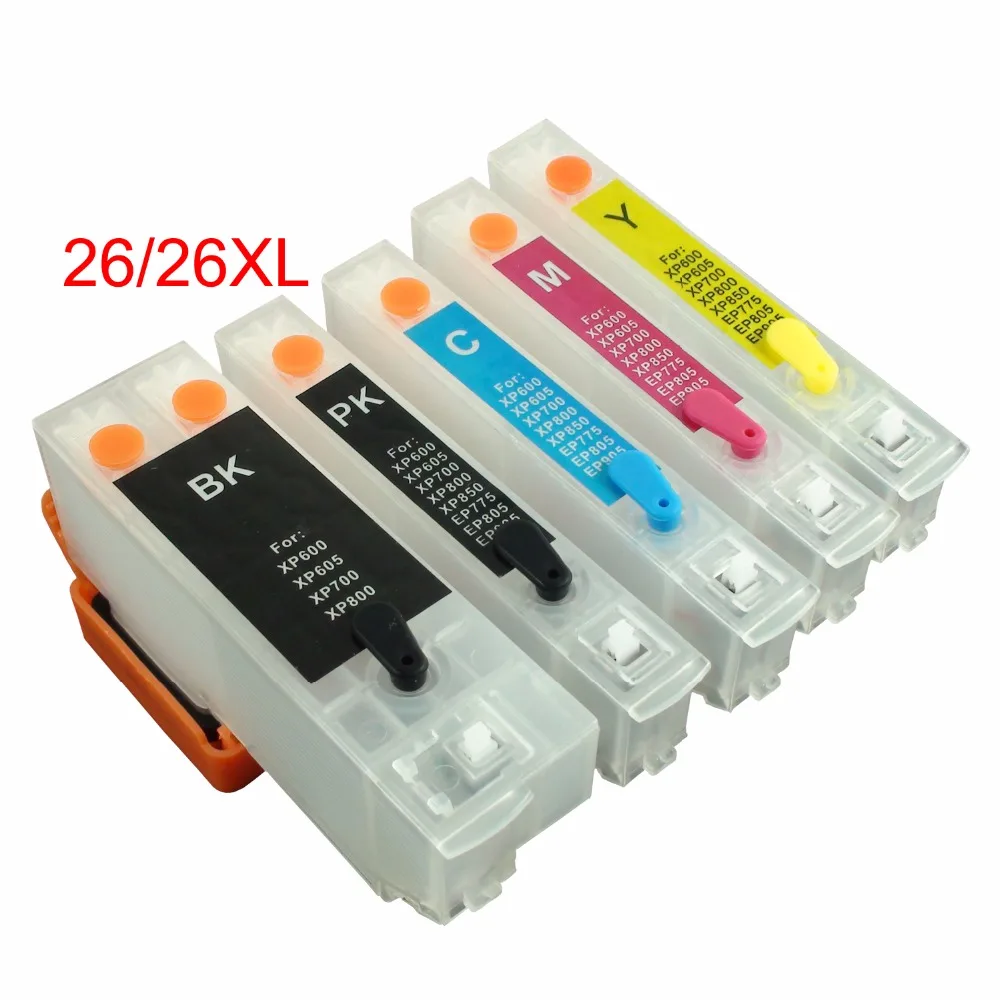 CEYE Refillable Ink Cartridges Kit For EPSON XP520 XP620 XP625 XP720 XP820 XP610 XP615 XP710