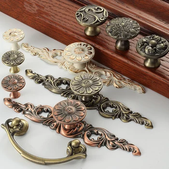 

UNILOCK Europe Style Classical Cabinet Drawer Pull Handle And Knob Antique