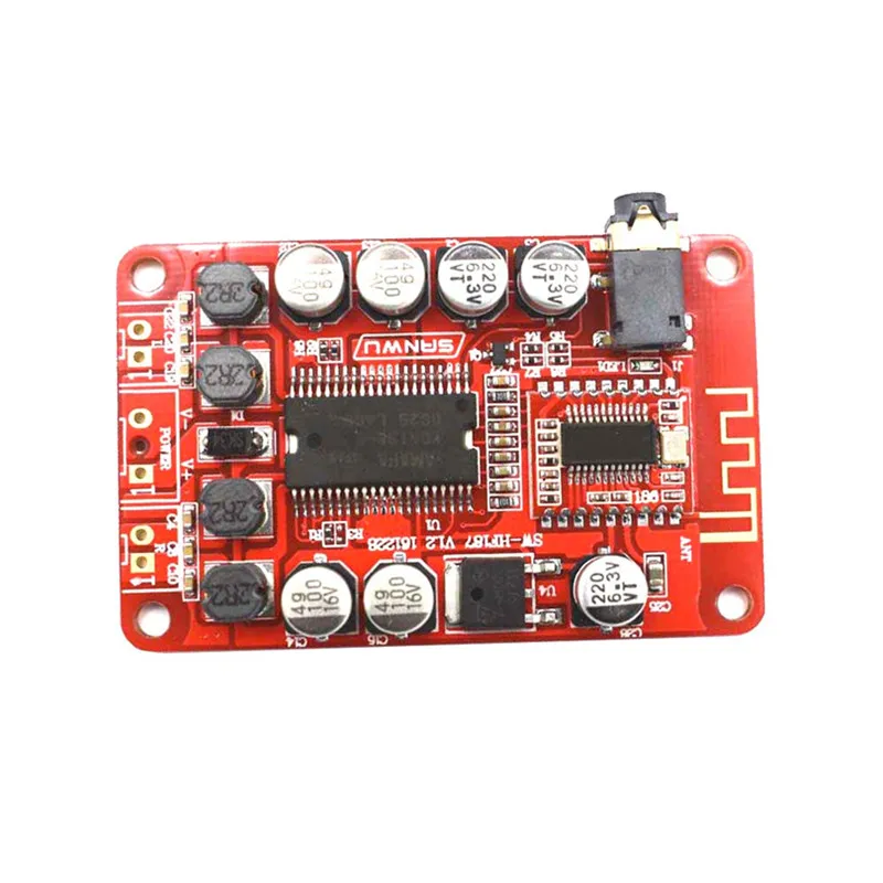 

DC 12V TDA7377 Audio Amplifier Power Board Stereo 2.0 ch 40w+40w RCA Treble Bass Adjustable