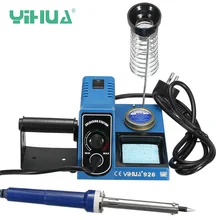 YIHUA 926 220 V 60 W регулировки температуры для пайки, сварки станция очиститель с наконечником провод держатель основания