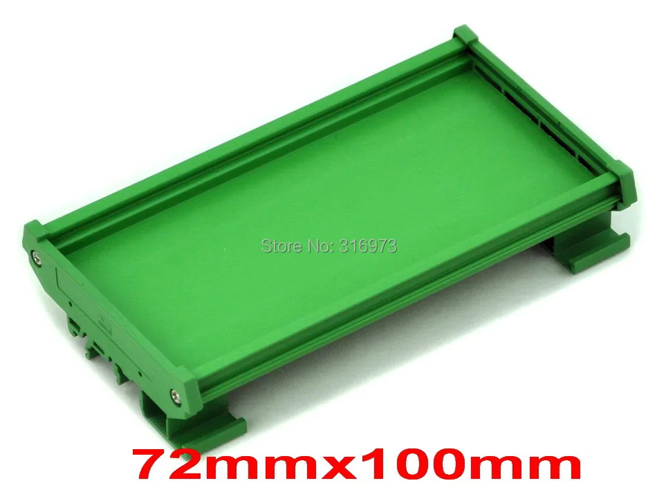 50 pcs lot DIN Rail Mounting Carrier for 72mm x 100mm PCB Housing Bracket