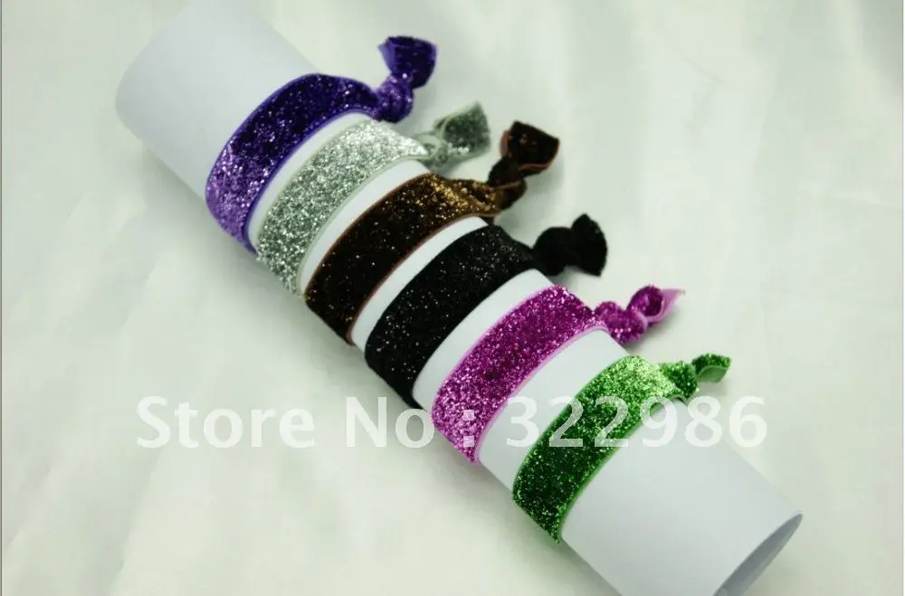 Shining Ponytail Hair Twist Ties Care Bands Fundraiser Trendy
