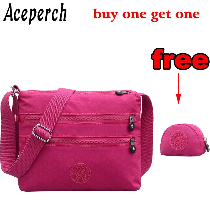 

ACEPERCH New Travel Women Bolso Mujer Waterproof Nylon Messenger Bags Designer Waterproof Nylon Handbag Female Shoulder Bag