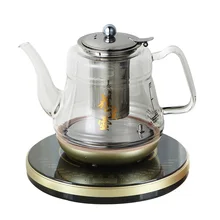 Электрический чайник стекло 304 Нержавеющая сталь Черный чай пивоварения