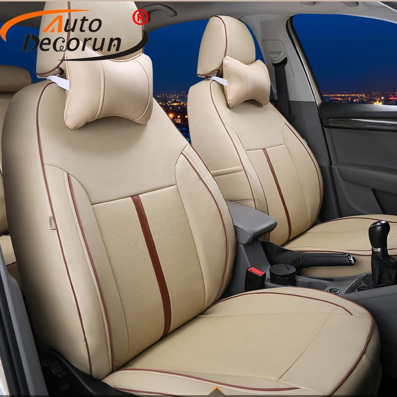 AutoDecorun PU leather cover seat car for Kia Carnival seat covers cars