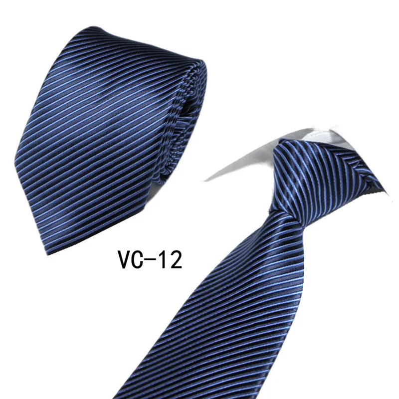 Высококачественные брендовые аксессуары для галстуков в горошек для мужчин s галстуки для мужчин дизайнерские шелковые деловые тонкие свадебные галстуки Kravat Gravata - Цвет: VC-12
