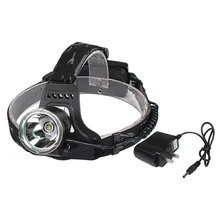 Водонепроницаемый 3-режим 2000 люмен T6 налобный фонарь Кемпинг Аварийный фонарик фонарь со светодиодами 18650 Батарея+ AC Зарядное устройство