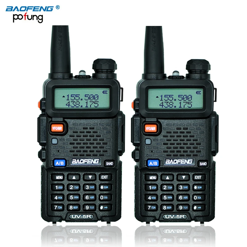 bilder für 2 Stücke BaoFeng UV-5R Walkie-talkie Baofeng UV5R Schinken CB Radio 5 Watt 128CH taschenlampe VHF UHF Dualband Zweiwegradio für Jagd Radio bilder für 2 Stücke BaoFeng UV-5R Walkie-talkie Baofeng UV5R Schinken CB Radio 5 Watt 128CH taschenlampe VHF UHF Dualband Zweiwegradio für Jagd Radio