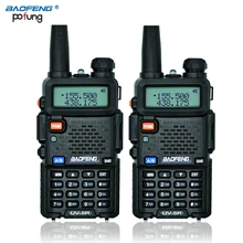 Russian stock 2PCS Black BaoFeng UV-5R talkie walkie transceiver CB radio baofeng uv5r 5W VHF UHF Dual Band two way radio