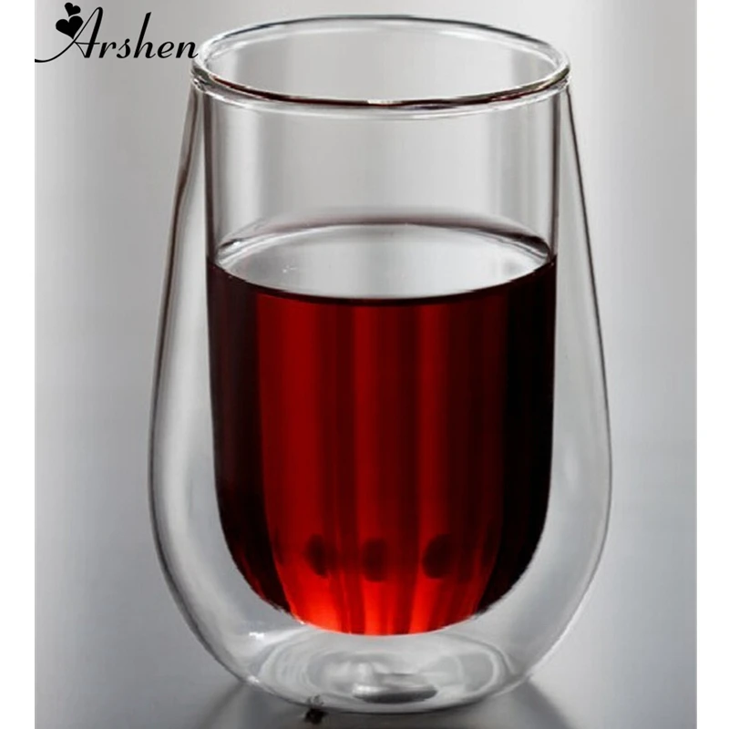 

Arshen Originality 250ml Double Wall Egg Shape Glass Coffee Mug High Temperature Resistant Tea Mugs and Cups Glassware Drinkware