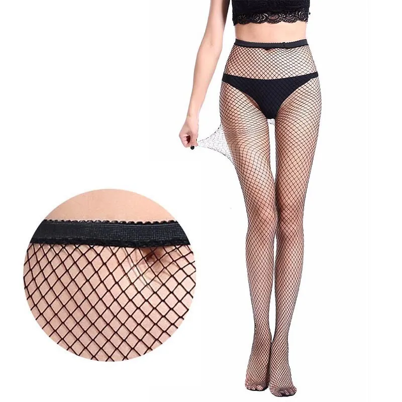 Hot Female Long Tight Sexy Mesh Net Stockings Fishnet Pantyhose Sexy Pantyhose for Women Erotic Lingerie - Цвет: M net