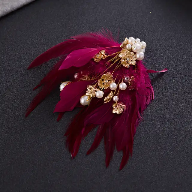 Online Shop New Fantastic Princess Elegant Feather Headband Ballet