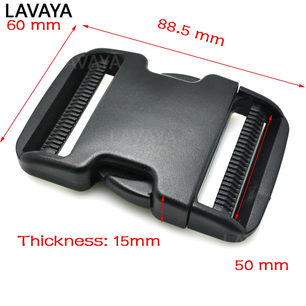 Fibbie A Sgancio Laterale Regolabili Doppie In Plastica Molle Tatical Zaino Cintura Borsa Parti Cinghia Tessura - Foto 9