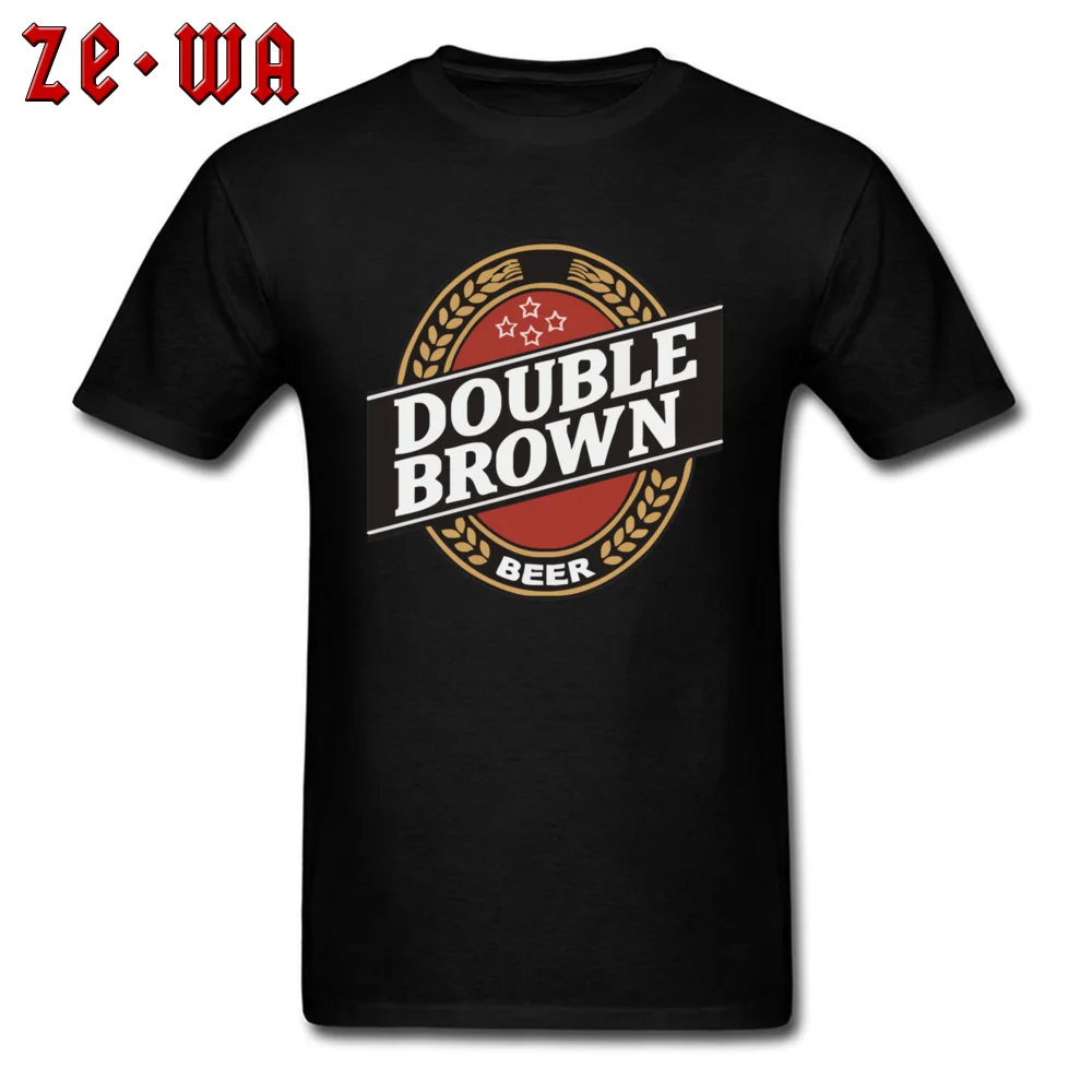Double Brown T-shirt 2019 Newest Men's T Shirt Oktoberfest Sleeve Cotton Fabric Top Tees High Quality Beer Lover Letter Tshirt