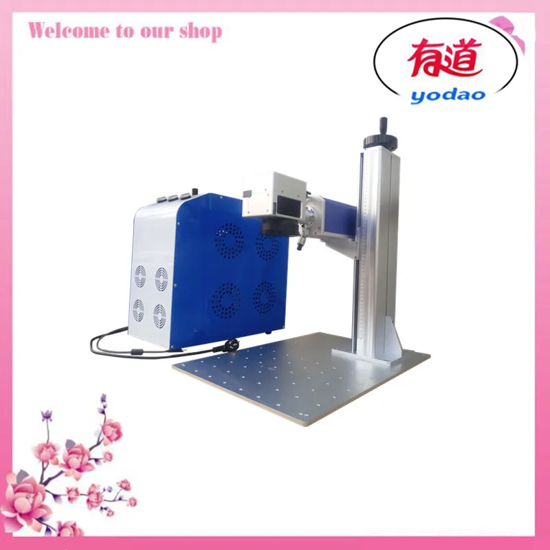 

raycus max laser source High quality 20W 30W 50W split fiber laser marking machine for metal plastic 110*110mm