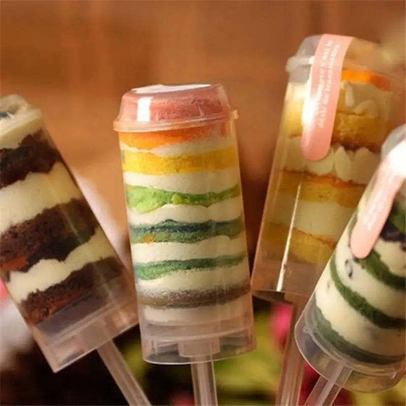 

DoreenBeads Cake Tool DIY Cake Push Up Tool Ice Cream Push Pop Containers For Cupcakes Ice Cream Mold DIY Tool 6PCs/Set