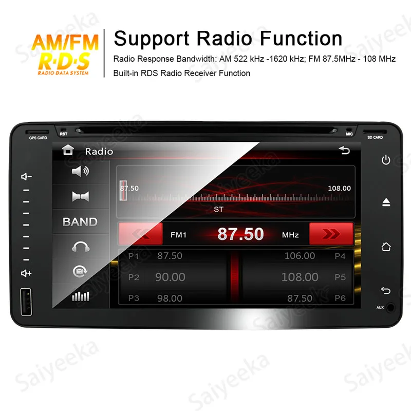 Universal Car GPS DVD Player for Toyota Camry Corolla RAV4 4Runner Hilux Tundra Saiyeeka (8)