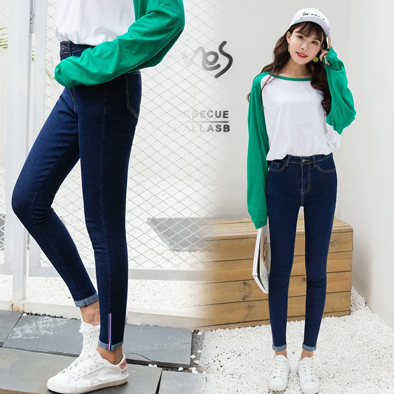 2019 Spring Summer Jeans Woman High Waist Stretch Ripped Ankle Length Skinny Slim Fit Denim Pants for Women Plus Size 2019 Spring Summer Jeans Woman High Waist Stretch Ripped Ankle Length Skinny Slim Fit Denim Pants for Women Plus Size