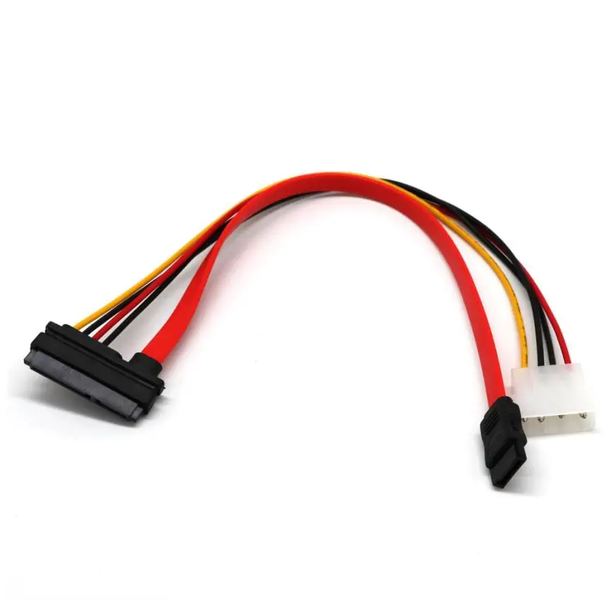 Suppion Molex 30 см SATA Combo (15 контактов Мощность и 7 Pin Дата кабель 4 контактный молекс для