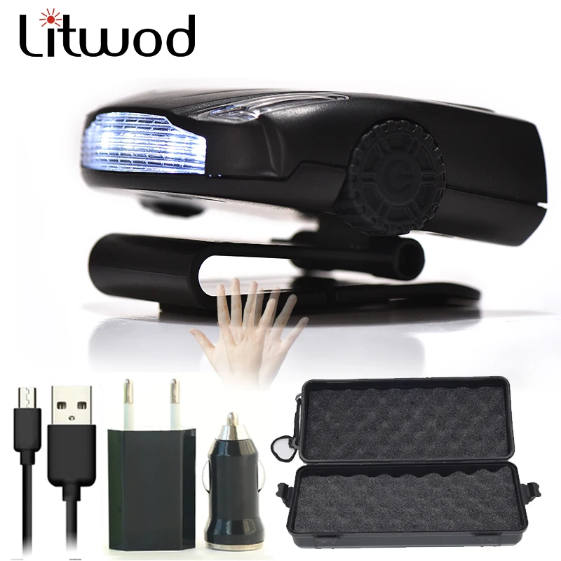 

Litwod Z20 Newest IR sensor headlamp Led bright Headlamp Head light head Flashlight head Build-in Rechargeable Cap lamp
