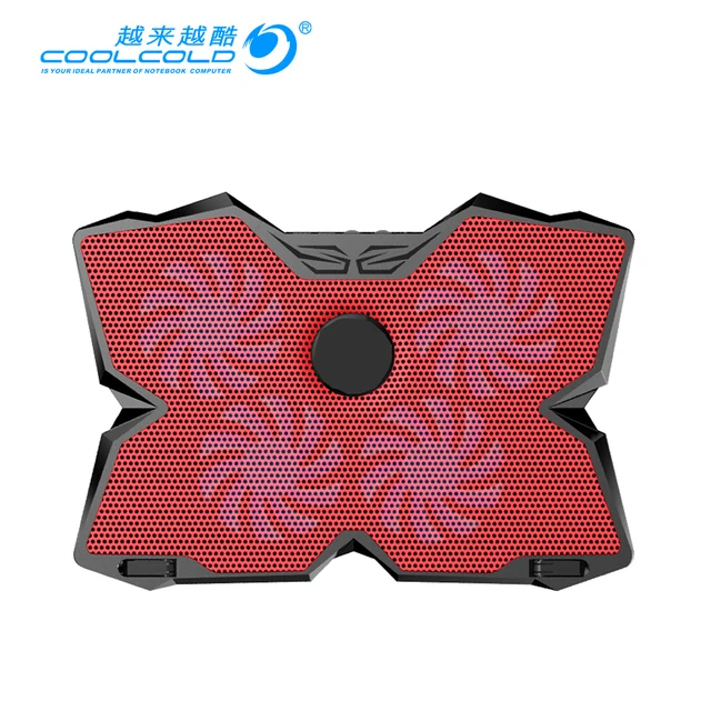 Best Offers CoolCold 4 FAN Laptop Cooler Air Exhaust Cooling Fan CPU Cooler for Notebook computer hardware cooling 12'-17' Notebook Laptop