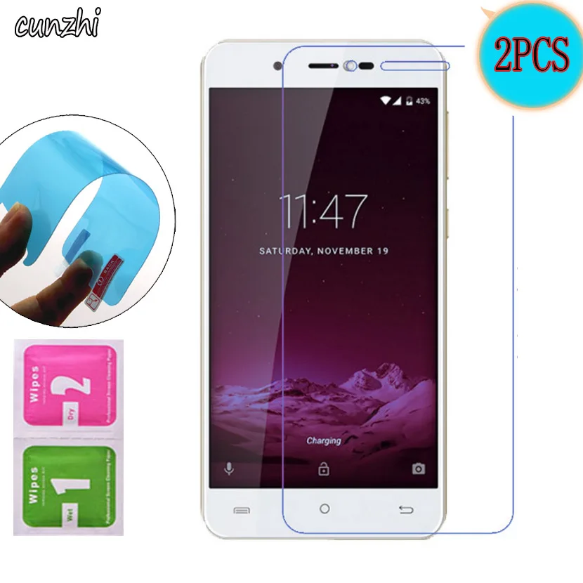 

2PCS Soft Ultra Clear TPU Nano-coated Tempered Explosion proof Screen Protector Film For Cubot R9